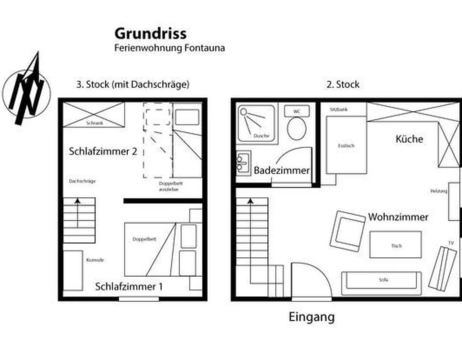 Fewo mit Blick auf die Berge-Binnen