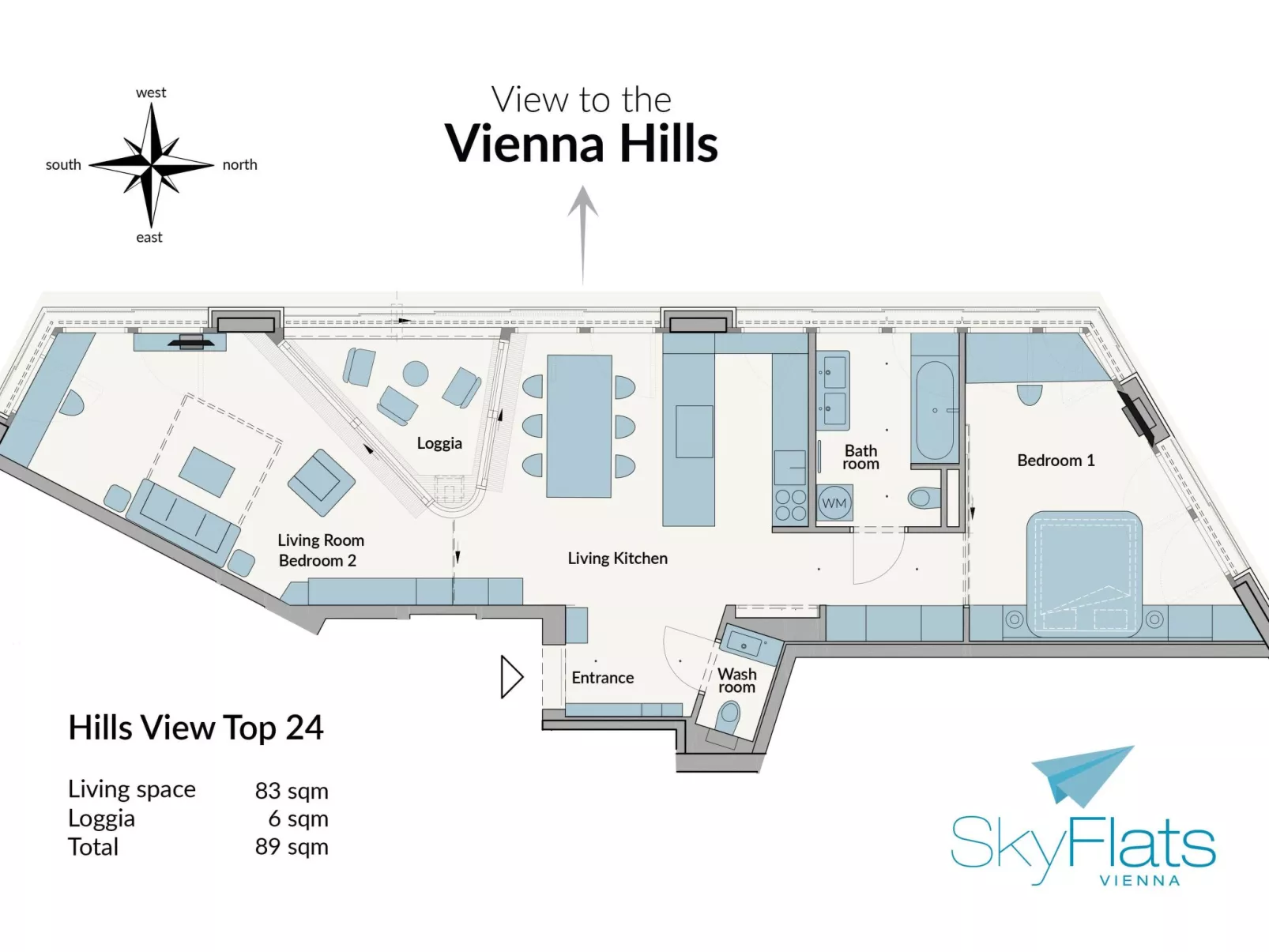 Skyflats Hills View-Binnen