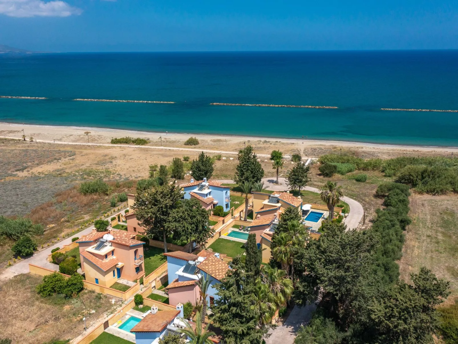 Beach Front 3-Schlafzimmer-Villa - 1. Linie vom Strand-Buiten