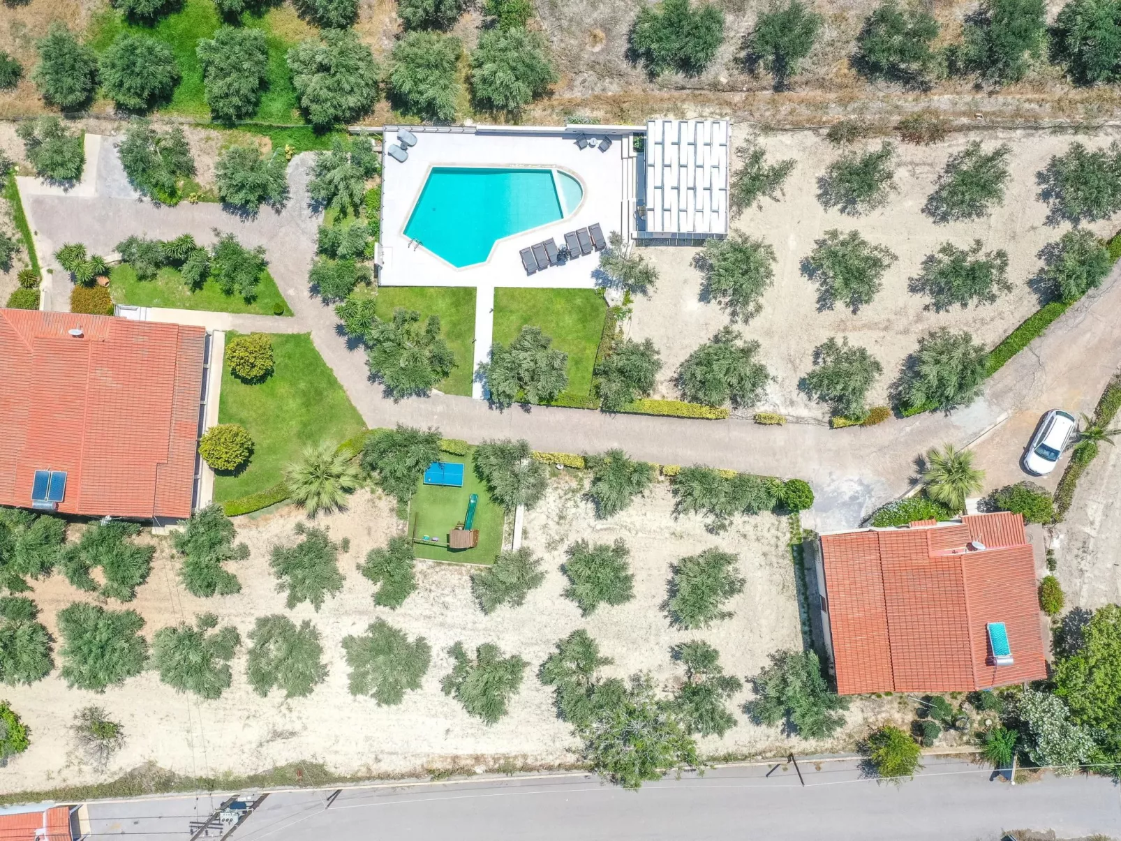 Großes Ferienhaus in Arkadi mit Großer Terrasse-Buiten