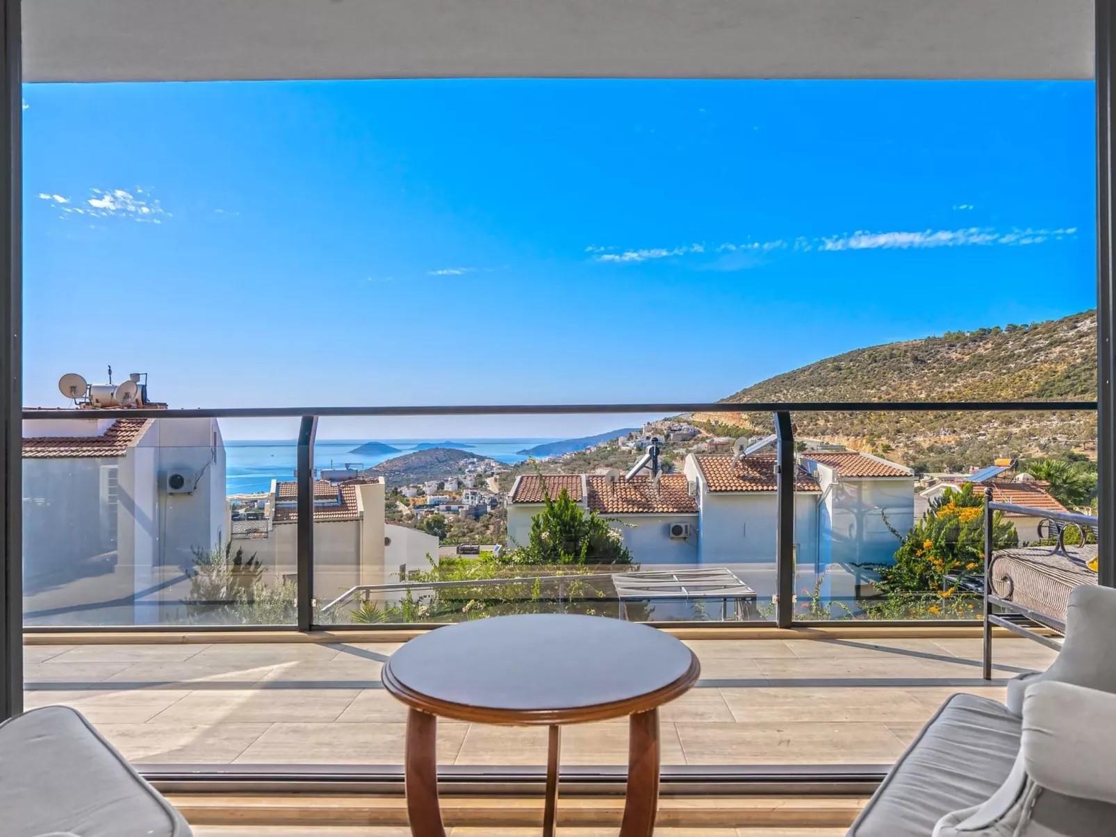 Villa in Kalkan nähe Zentrum und Meer für 8 P.-Binnen