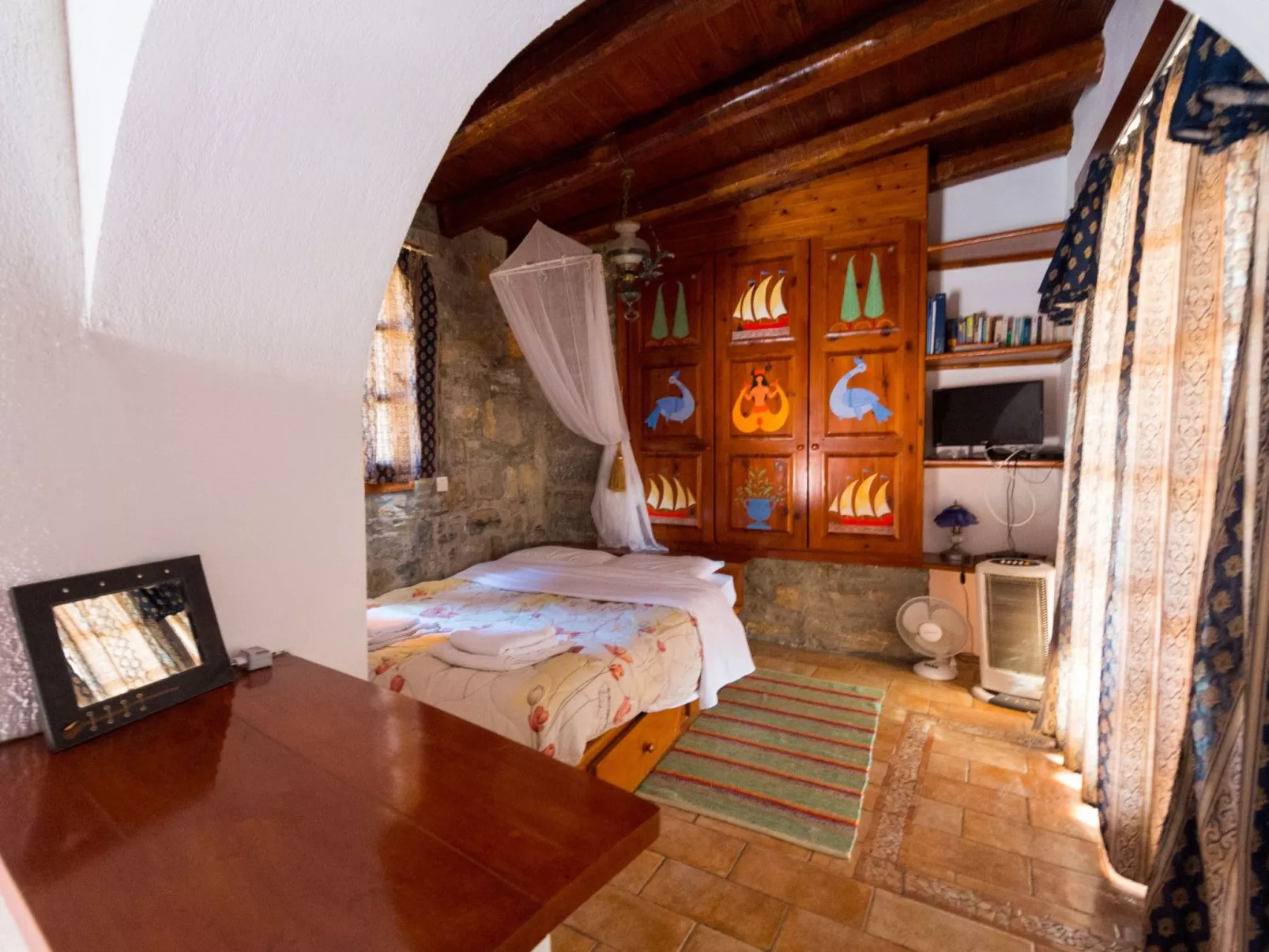 Leonidas Traditionelles kretisches Haus mit Meerblick-Binnen