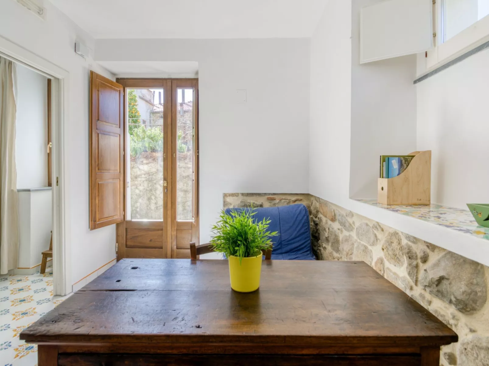 Il Vicolo - Zweizimmerwohnung im Zentrum von Ceraso mit Küche und Terrasse, bis-Binnen