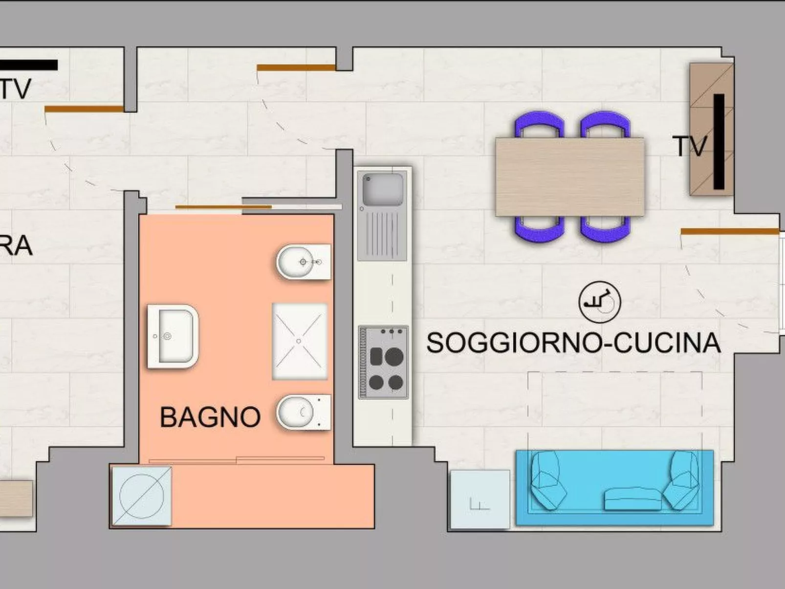 Residenz Borgo Offida mit großem Garten-Binnen