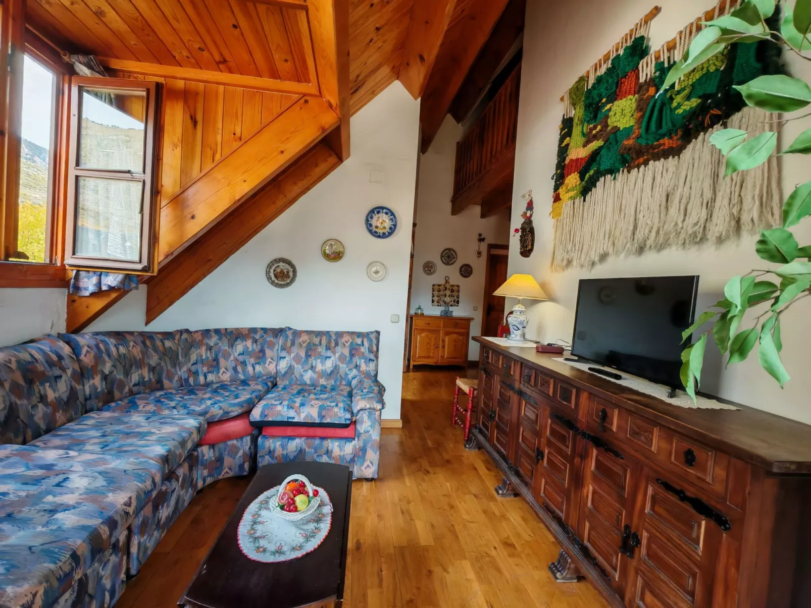 Duplex Muntanyó 2 mit Balkon und Blick auf den Berg Vall de Boí-Binnen