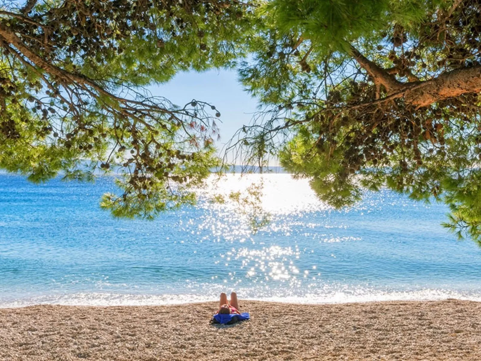 In Makarska mit Panoramablick-Buiten