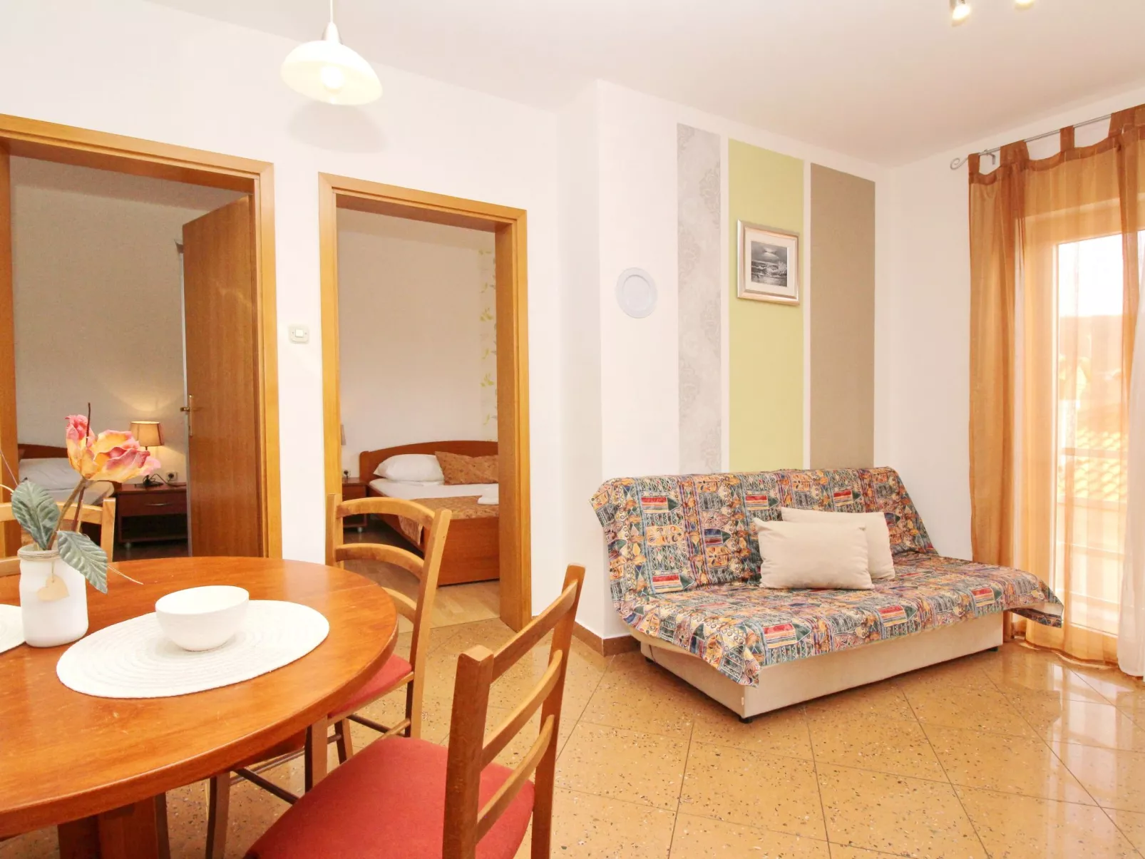 In Baška mit Eigenem Balkon-Binnen