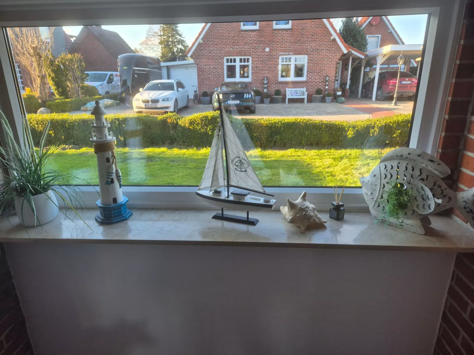 Mit Wintergarten und Garten am Deich - Buiten