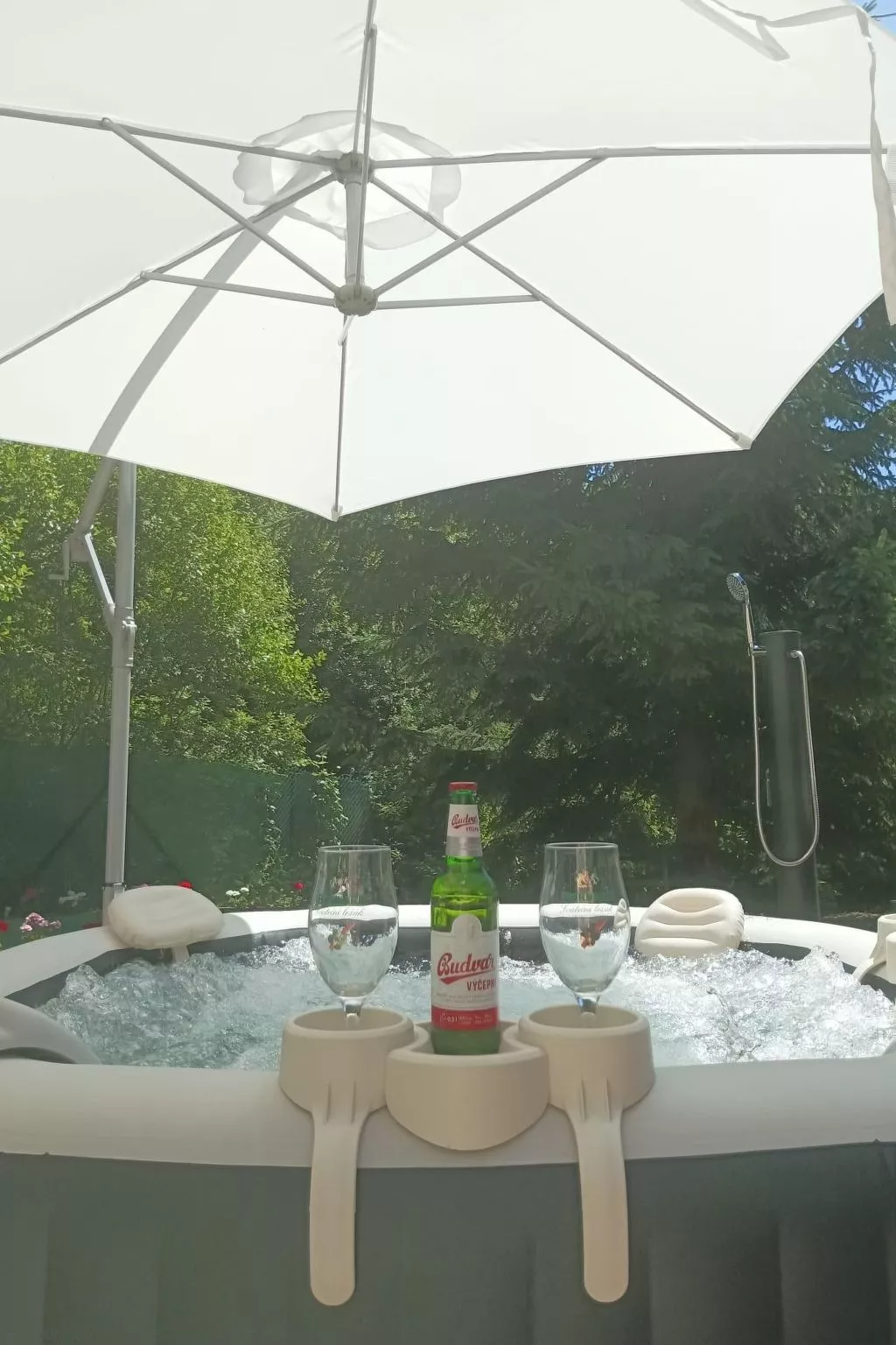 Komfortvilla in Prag, Hallenbad, Whirlpool, Sauna-Buiten