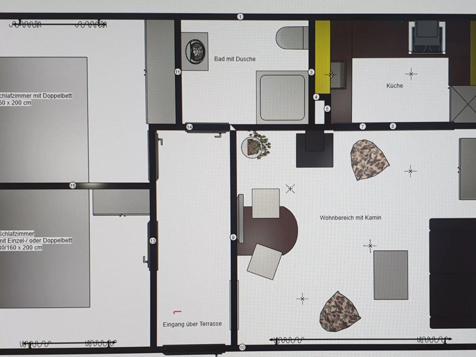 Mit Garten, Grill und Terrasse-Binnen