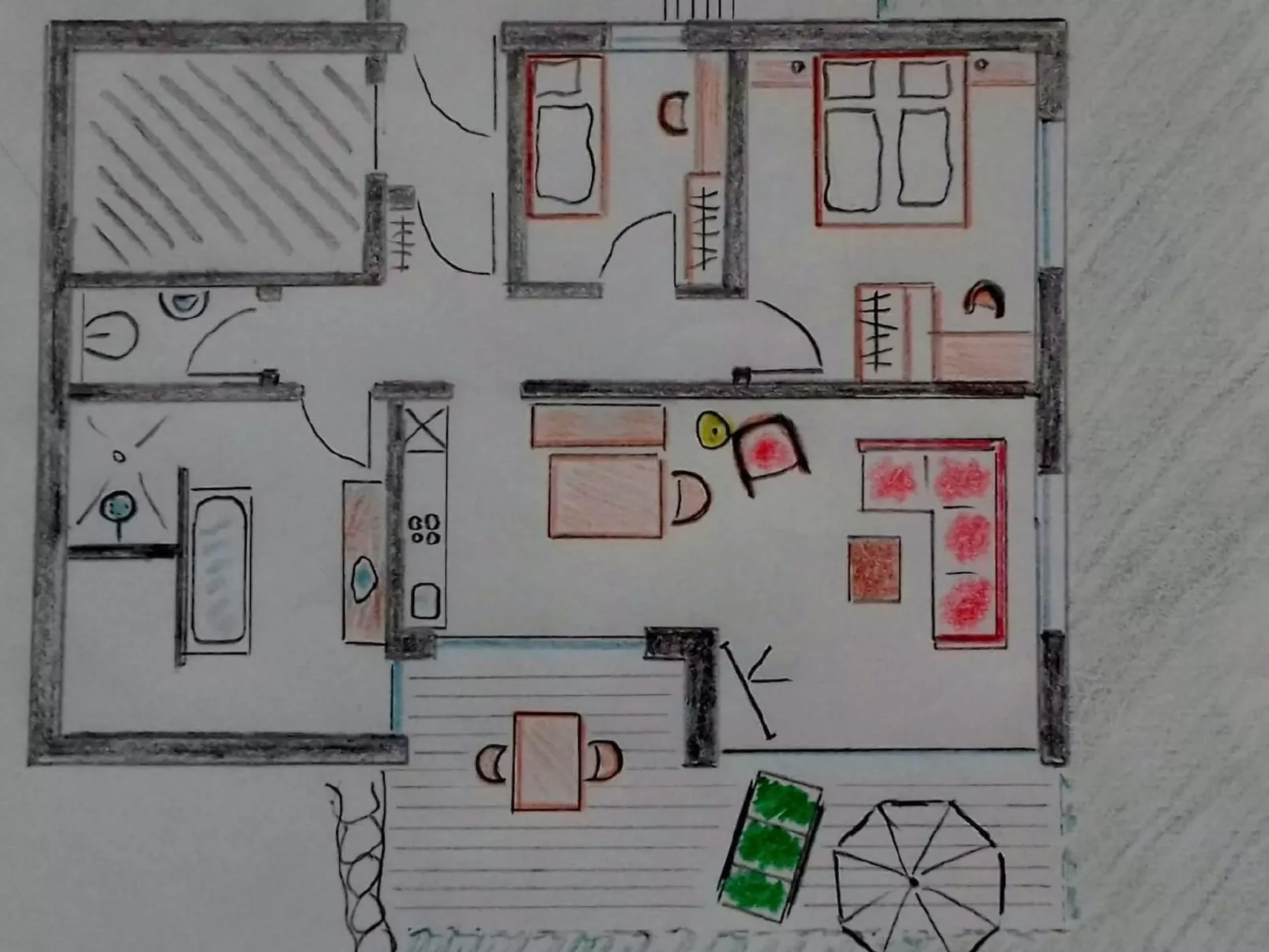 Chalet mit Blick auf das Wasser-Binnen