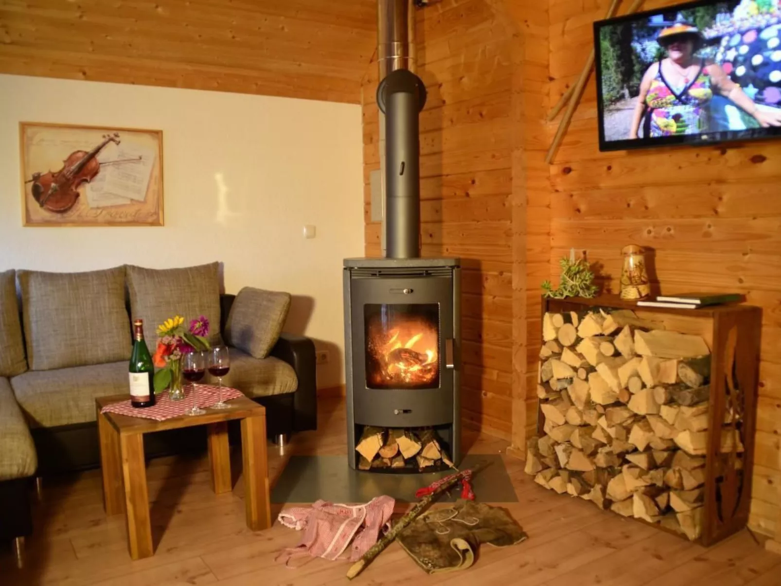 Bayerwaldblockhaus-Binnen