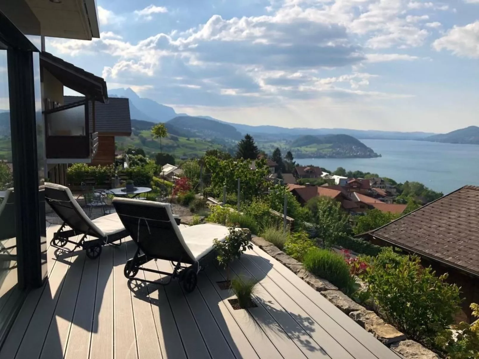 Gemütliche Apartment-Buiten