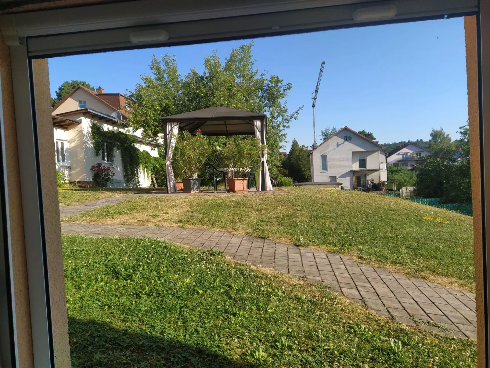 Nette Wohnung in Garitz mit Garten und Terrasse-Buiten
