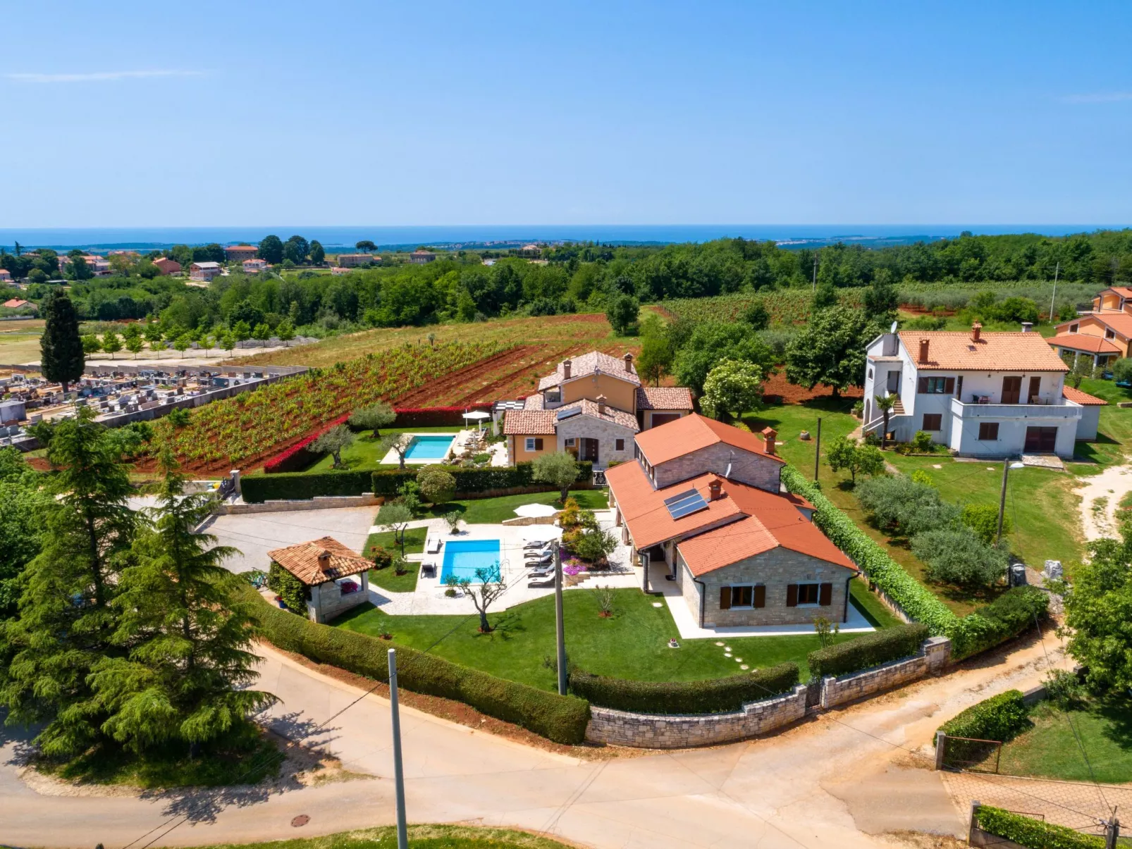 Landhaus Villa Casa Danijel mit Pool und Meerblick-Buiten