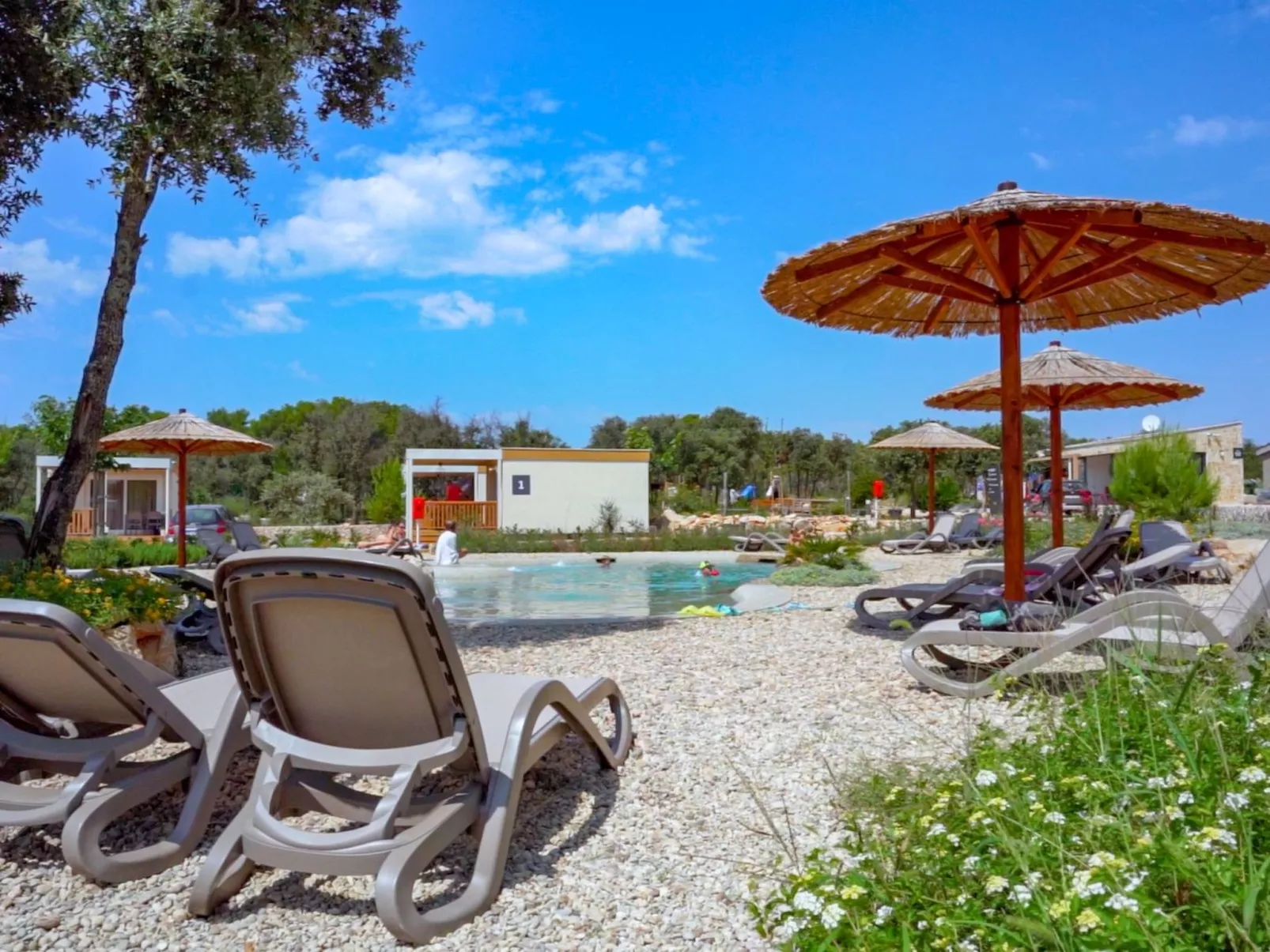 Mobilheim direkt am Strand-Buiten