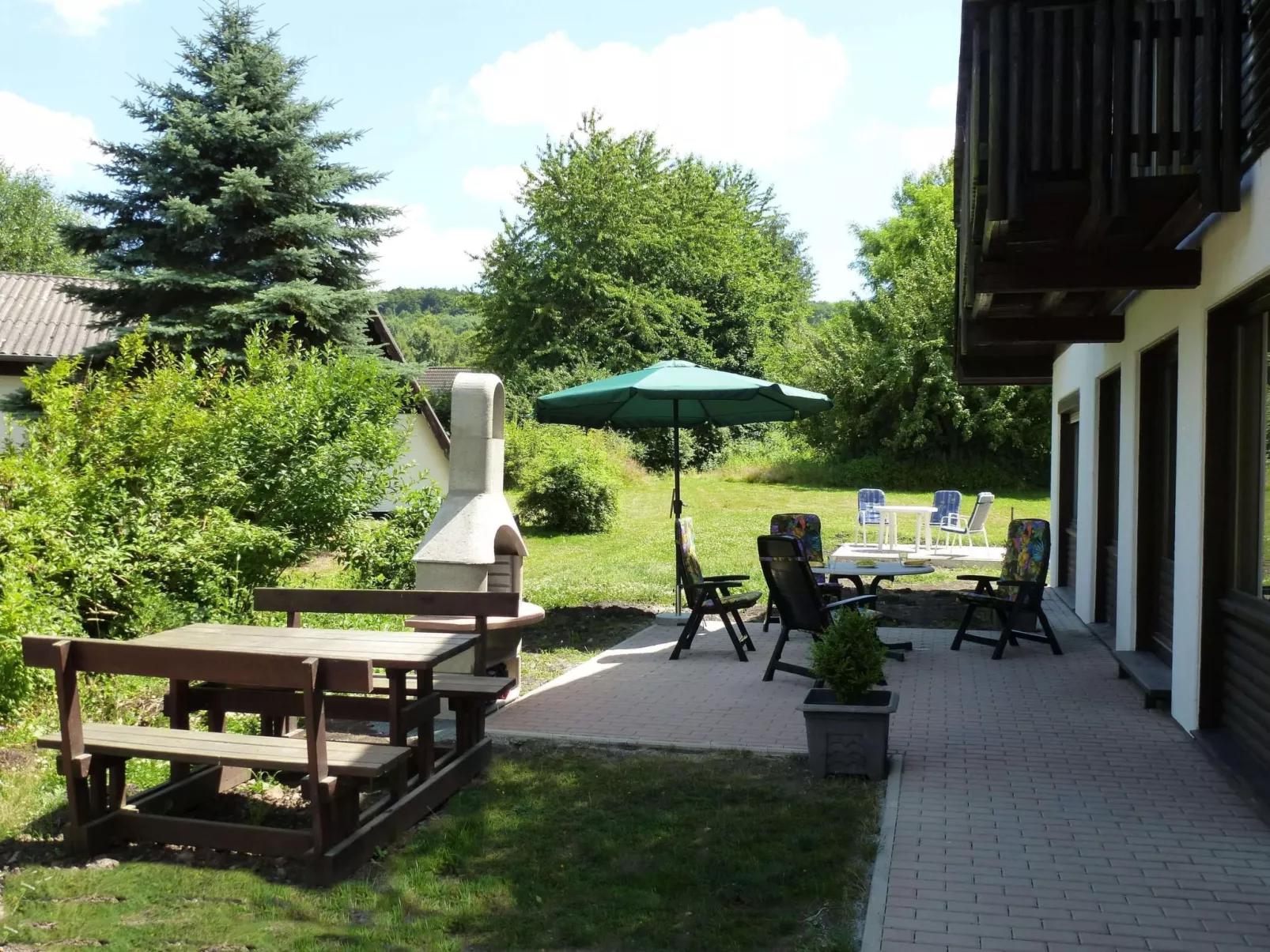 In Feriendorf Silbersee mit Garten-Buiten