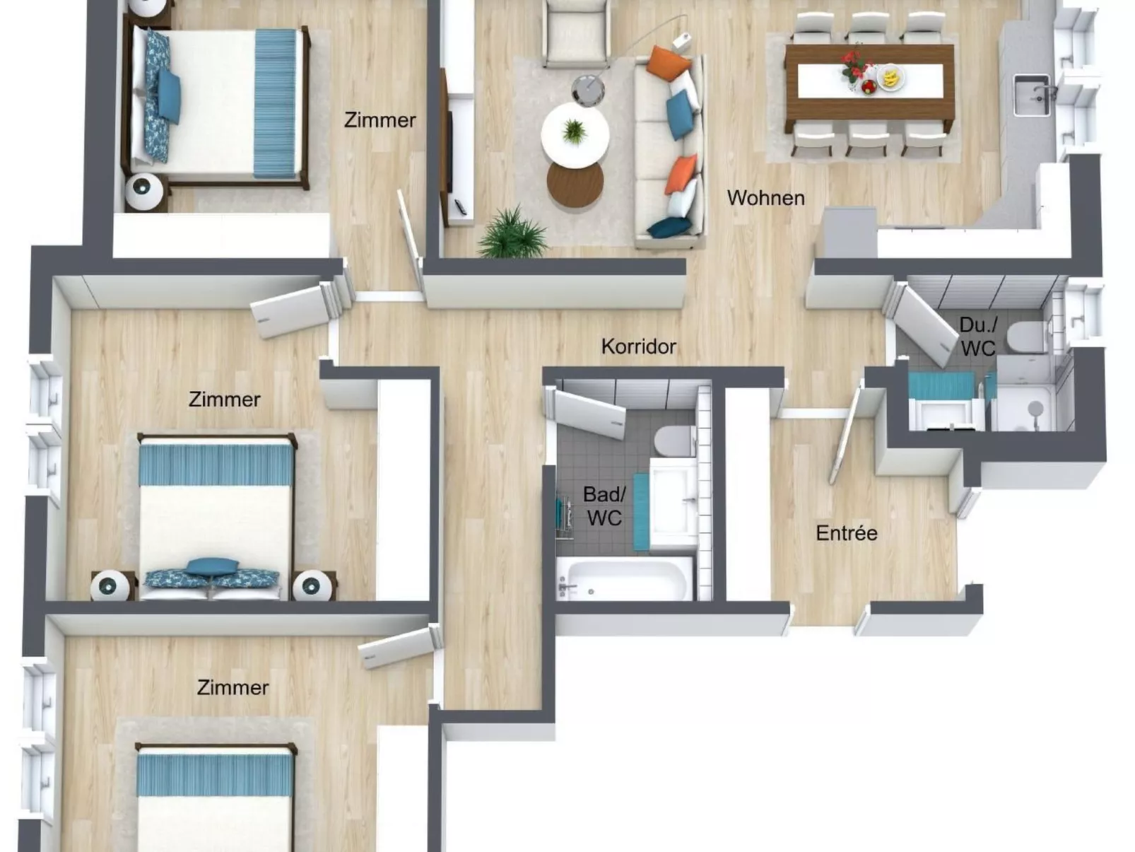 Top Ferienwohnung Monte Rosa (SkiIn/SkiOut)-Binnen