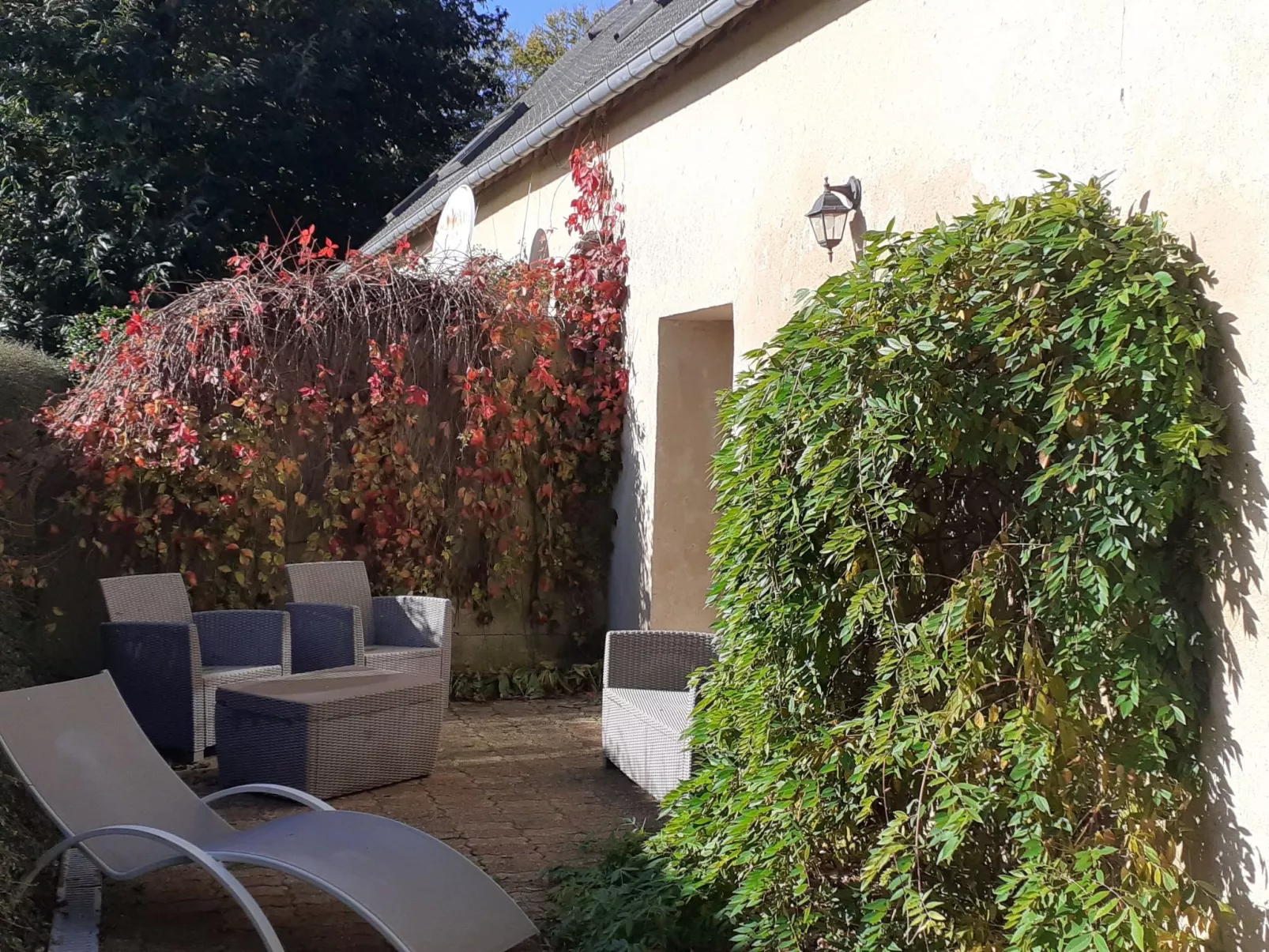 Normannisches Ferienhaus mit Charme les châtaigniers 1 Zimmer-Binnen