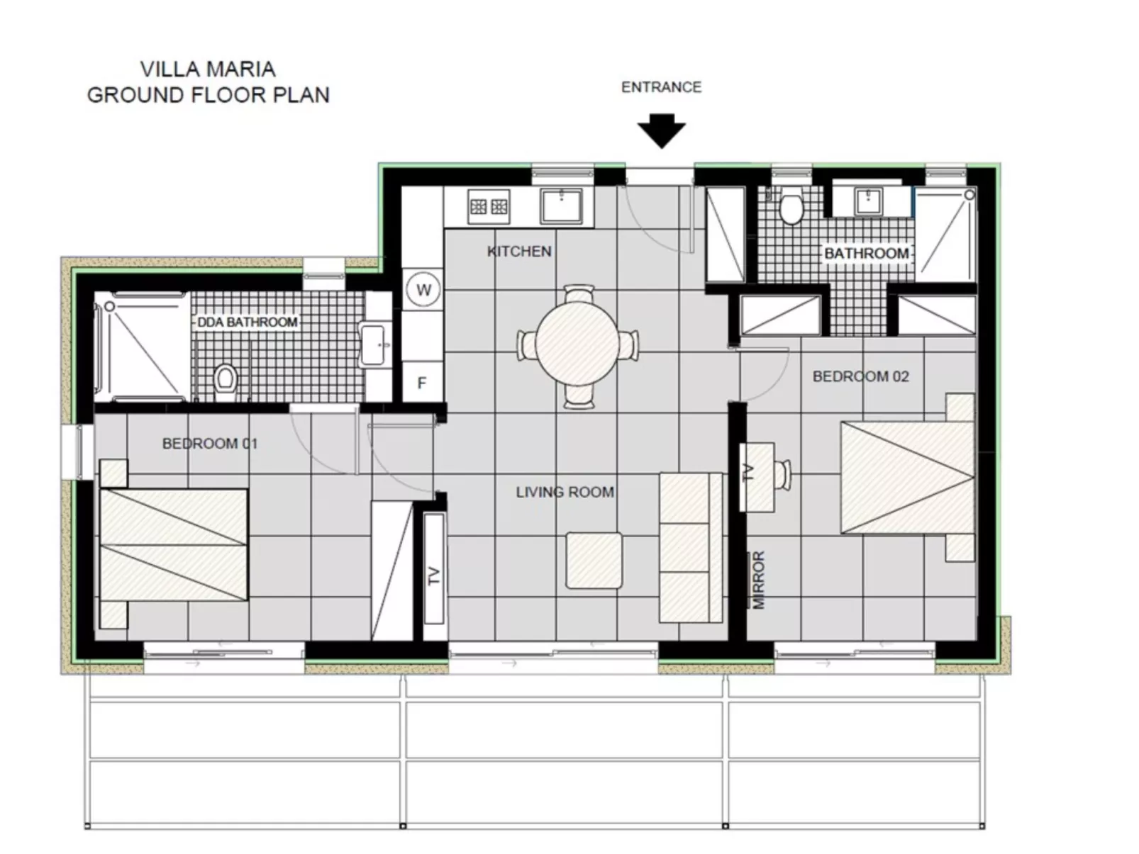 Villa Maria mit privatem Pool und Meerblick-Binnen