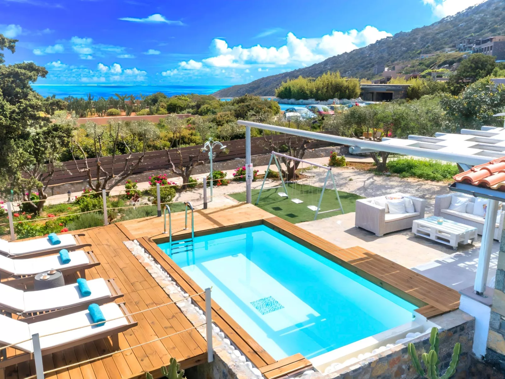 "Cretan Lodge" mit Blick auf das Wasser-Binnen