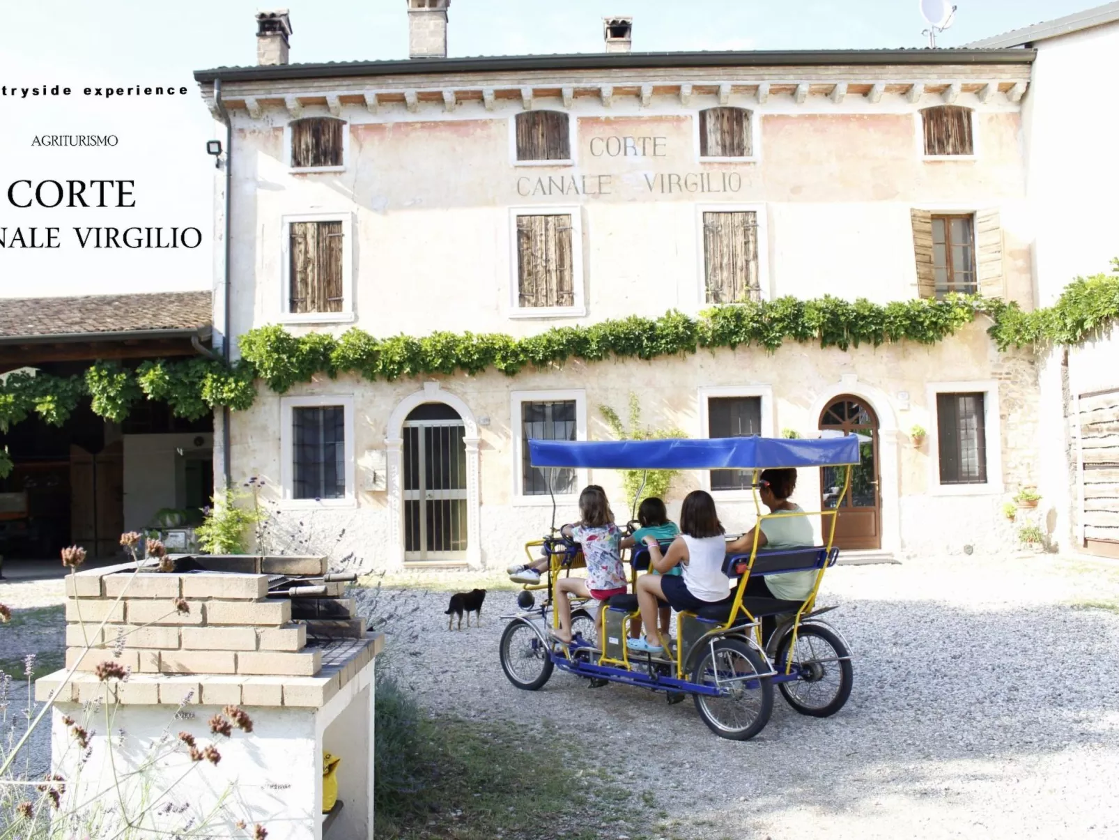 Das Landgut "Corte Canale Virgilio" mit Balkon-Buiten