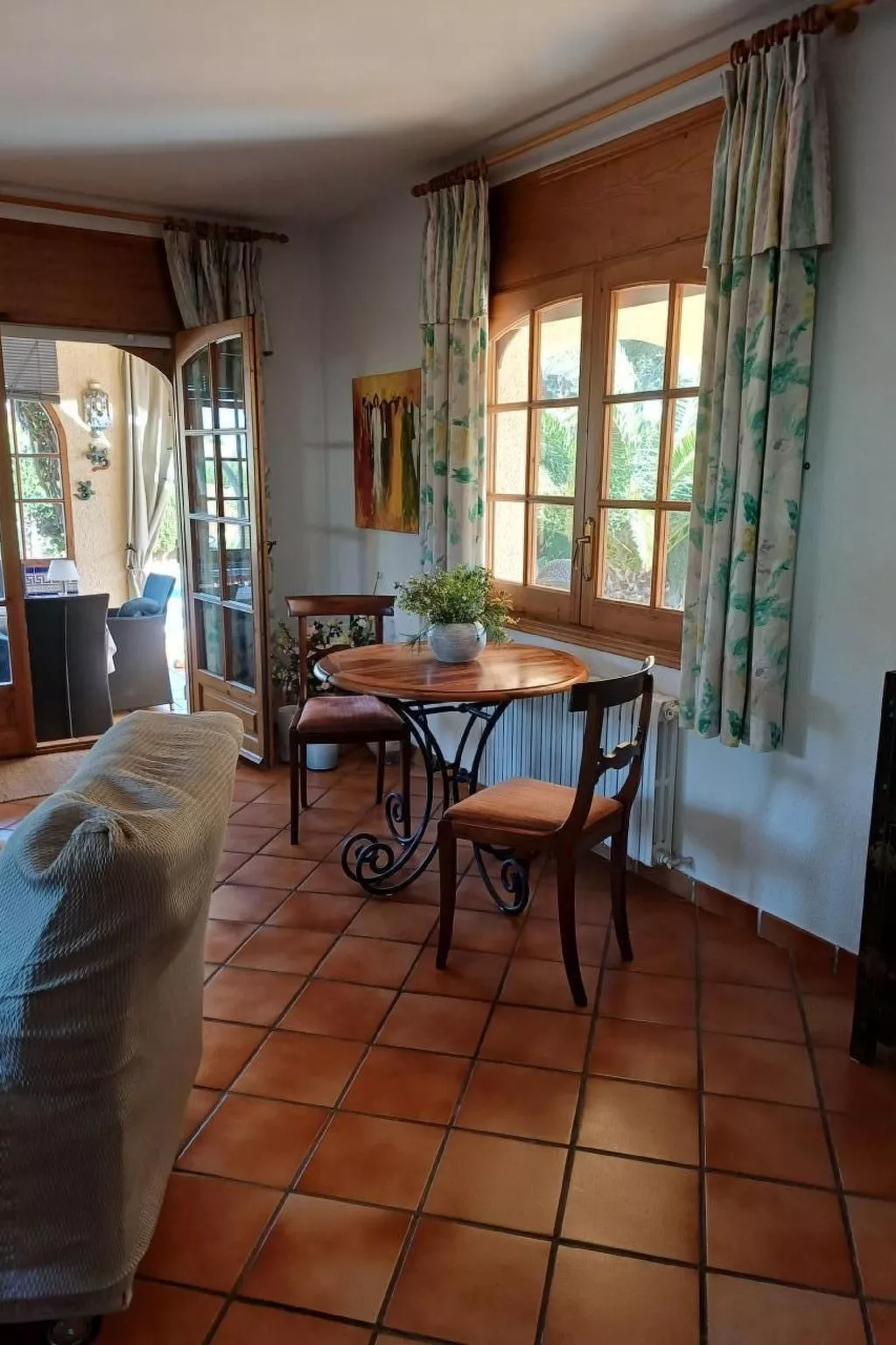 Ferienhaus mit Pool am Meer - Binnen