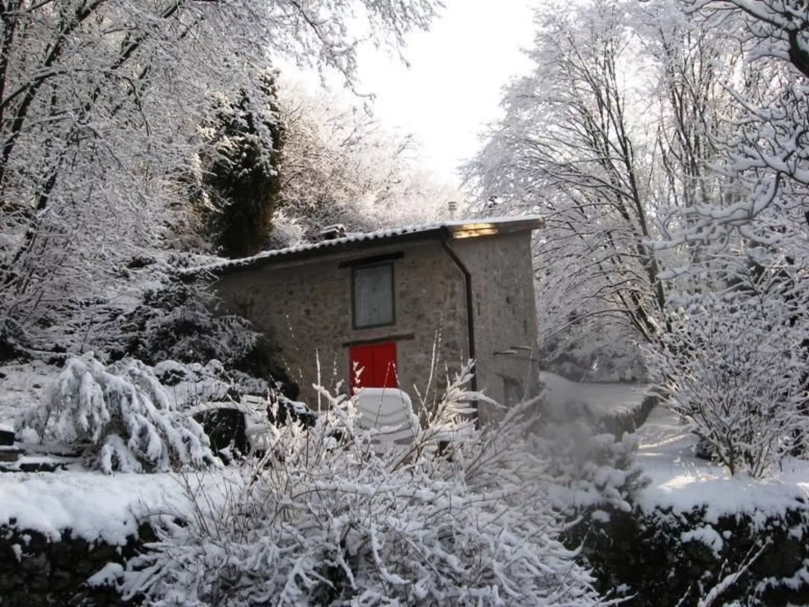 Niederwaldhaus in Solto Collina-Buiten