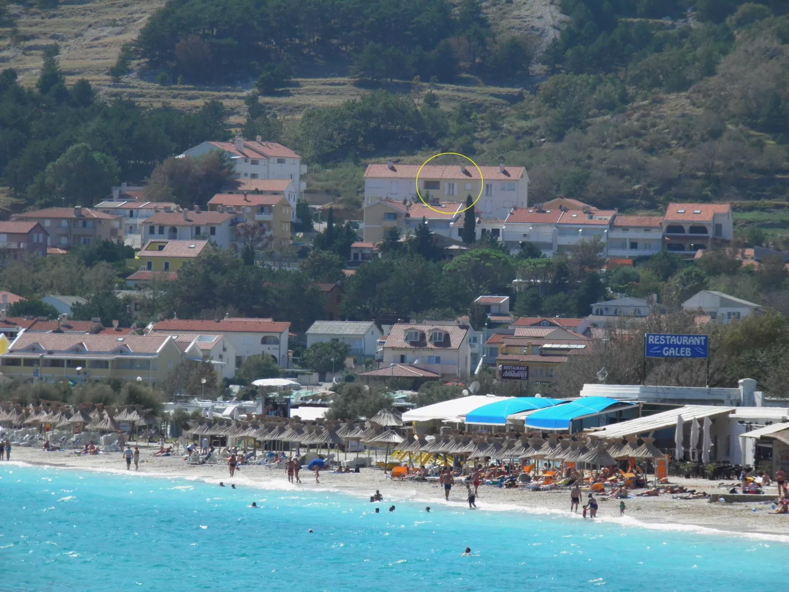 In Baška mit Eigenem Balkon-Buiten