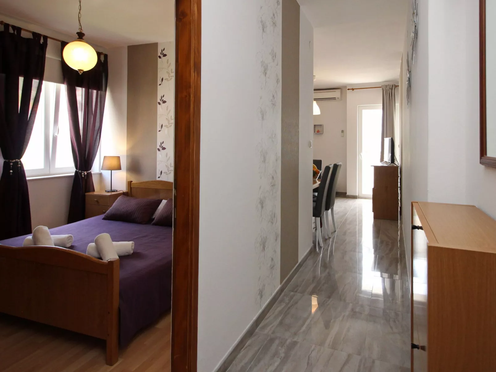 Wohnung in Baška mit Eigenem Balkon - Binnen