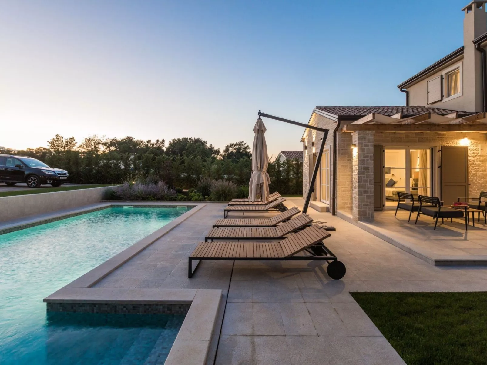 Schönes Haus in Tar mit privatem Pool-Buiten