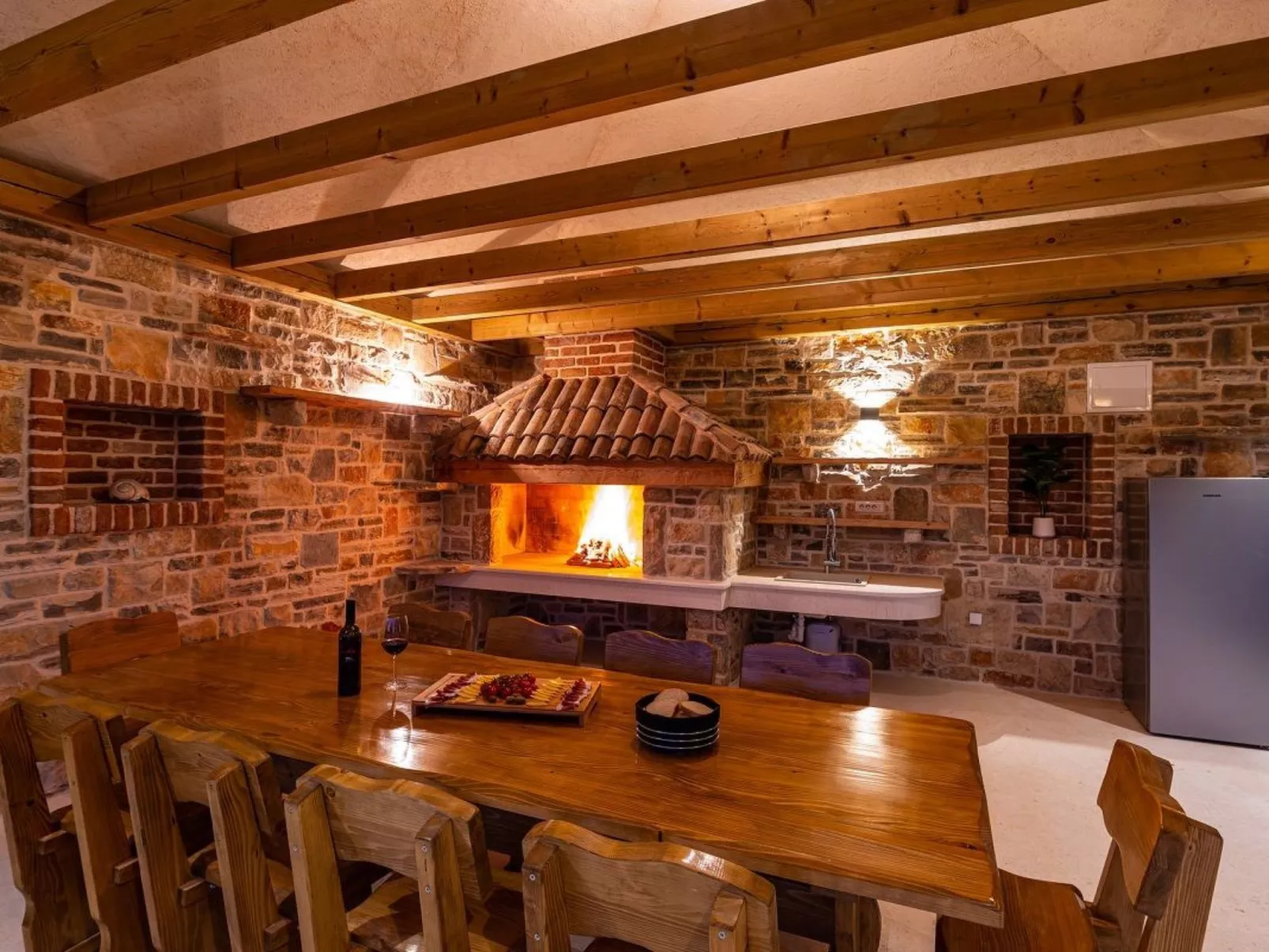 Dalmatinische Villa "Bocagnazzo" mit Pool-Binnen