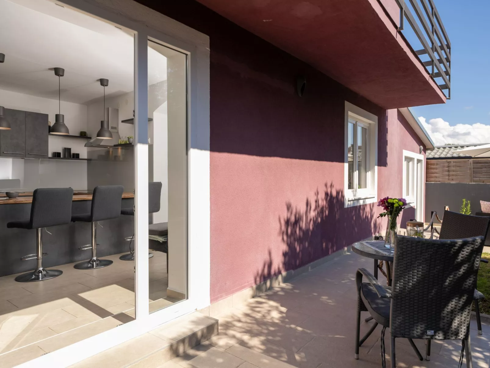 Casa Viola mit Pool, unweit von Lanterna Resort-Buiten