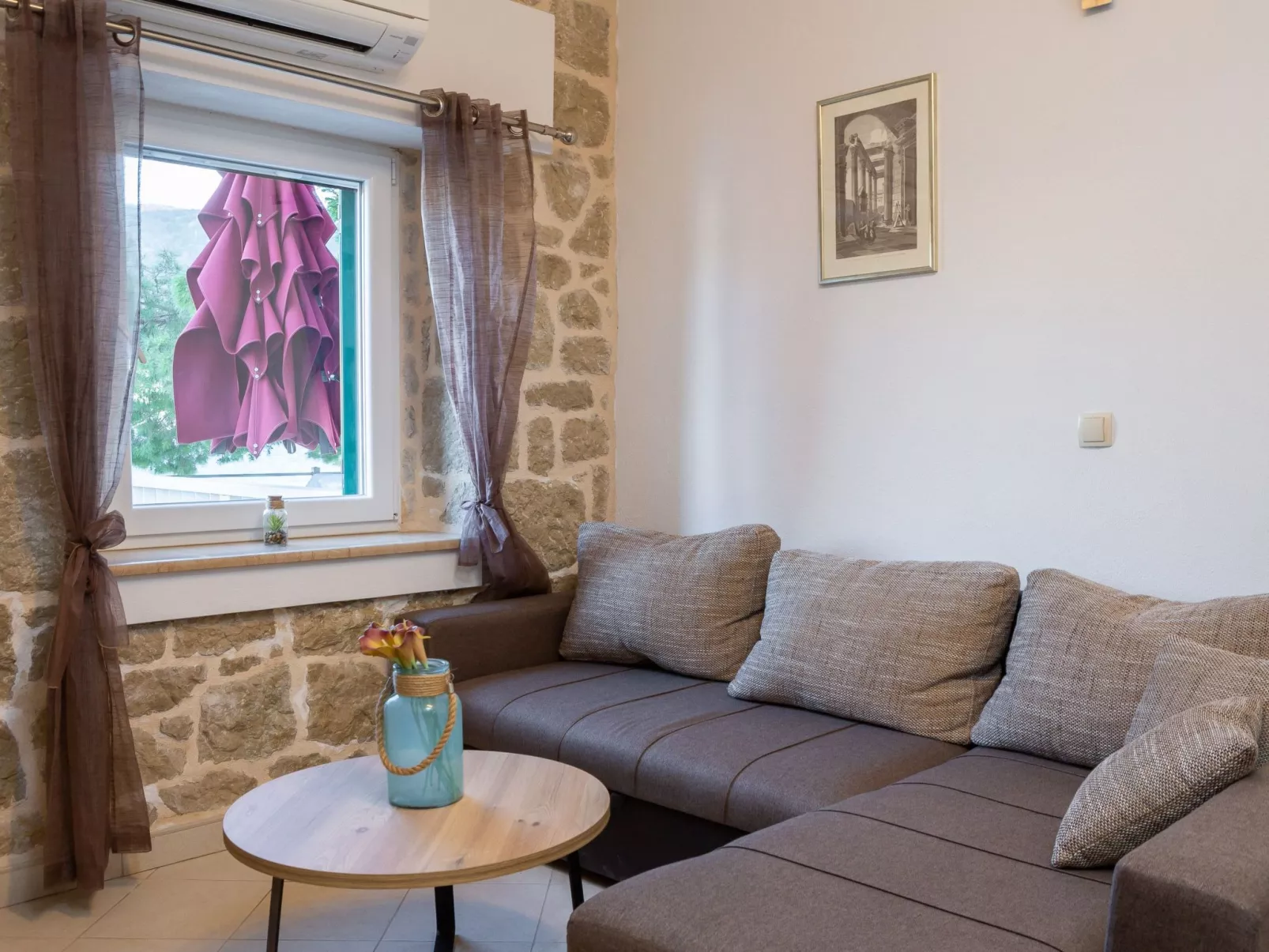 Sonnenaufgang an der Adria - Strandhaus-Binnen