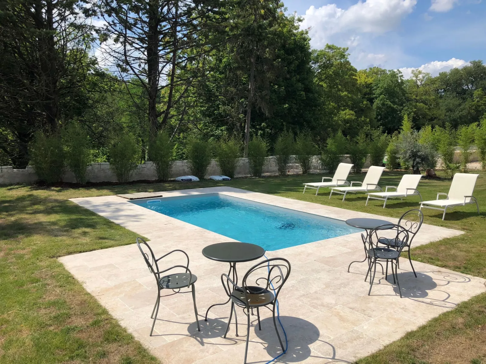 Cottage de la tour duplex 100m2 mit Pool Azay le rideau-Buiten