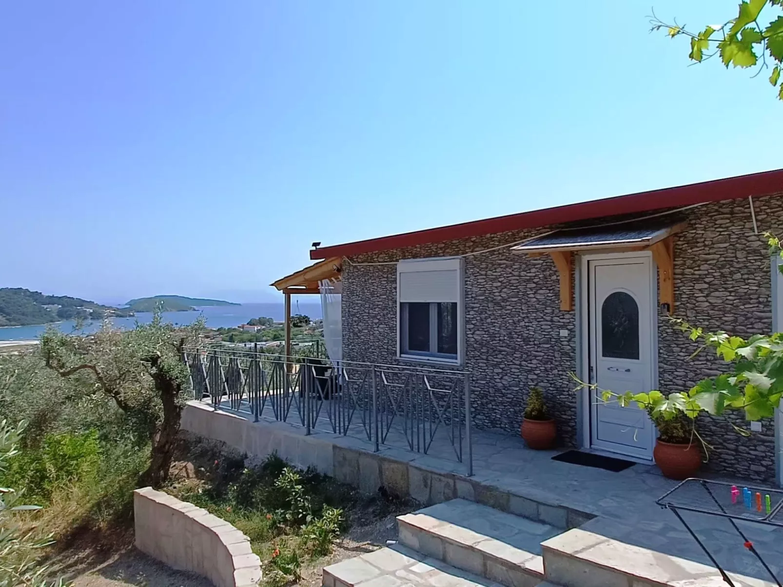 SkyFrame Villa mit atemberaubendem Blick auf das Meer...-Buiten