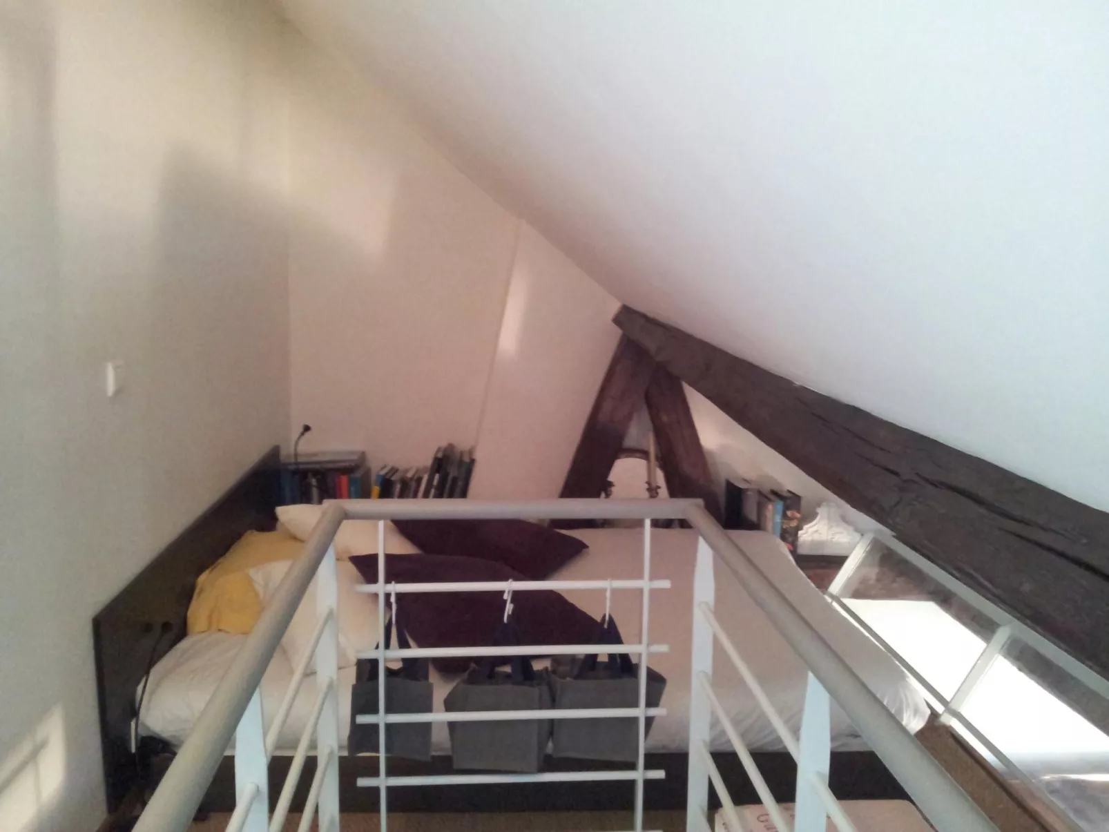 Schöner romantischer Blick auf die Seine-Binnen