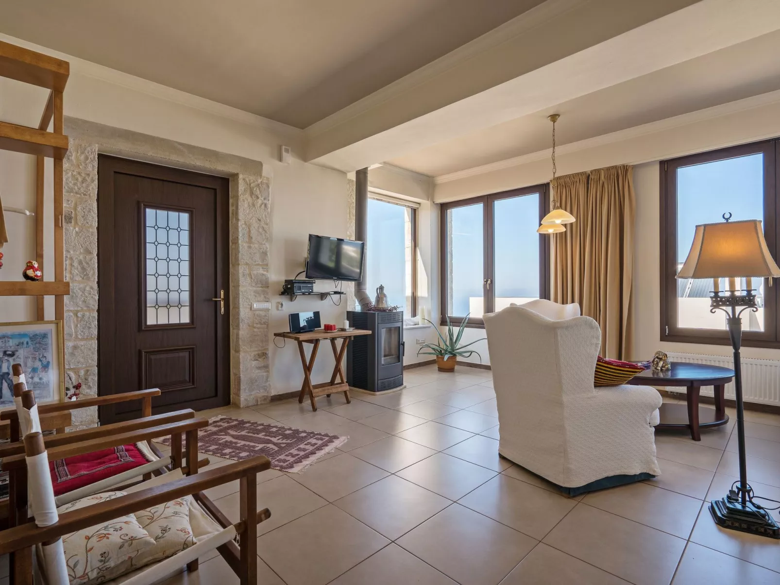 Hochzeit Villa Anemomylos Beheizter Pool Jacuzzi-Binnen