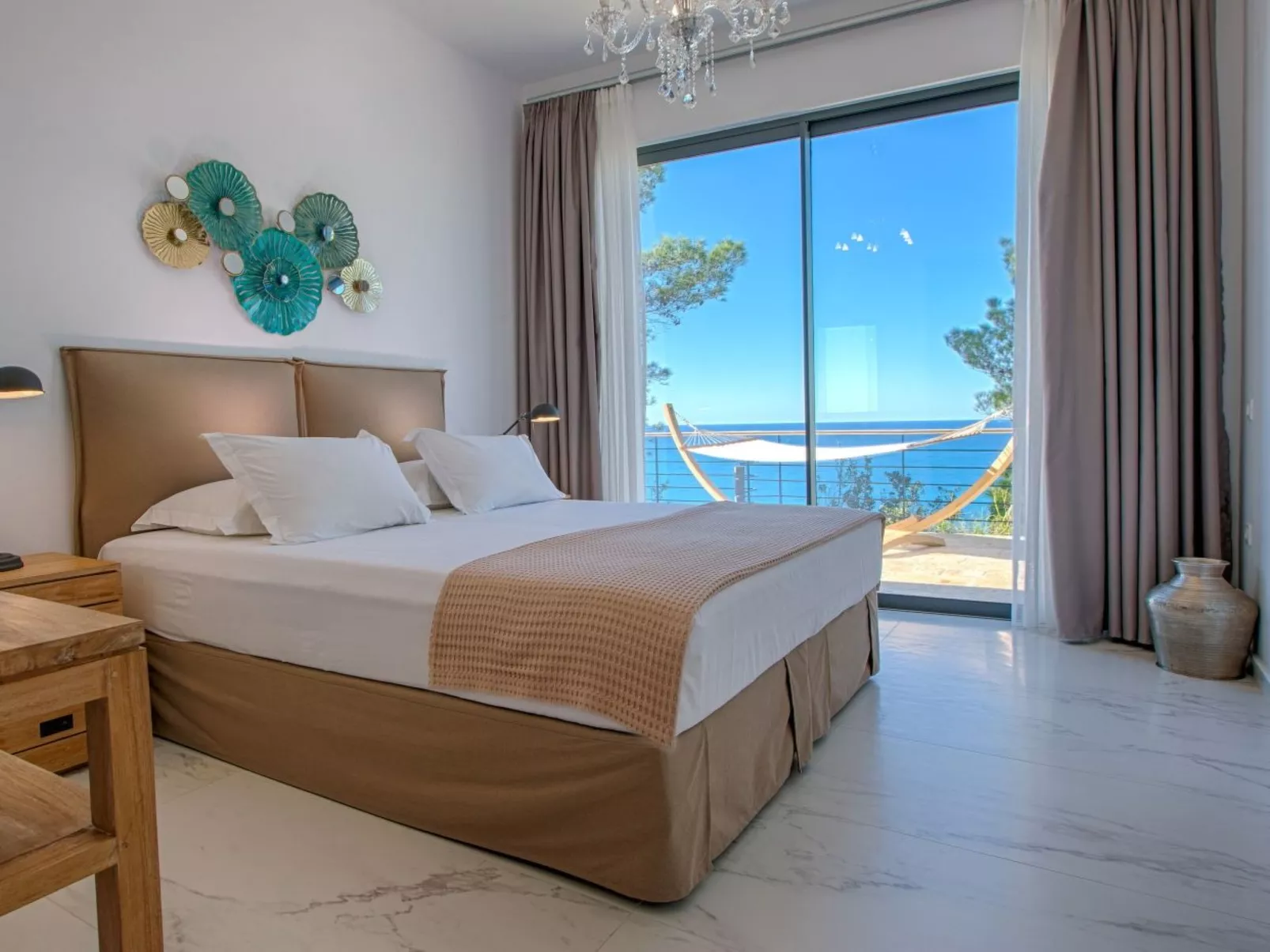 Milos Bay Villas- Brandneue moderne Villa mit spektakulärem Blick auf den Stran-Binnen