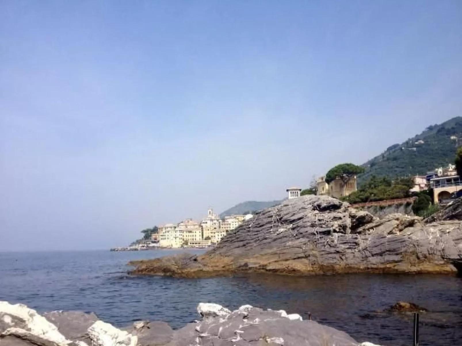 Gemütliche Wohnung in Bogliasco und Panoramablick-Buiten