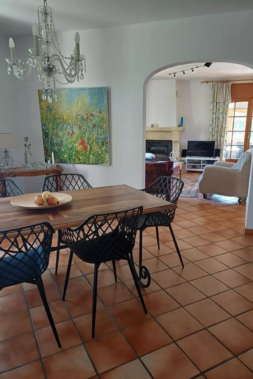 Ferienhaus mit Pool am Meer - Binnen