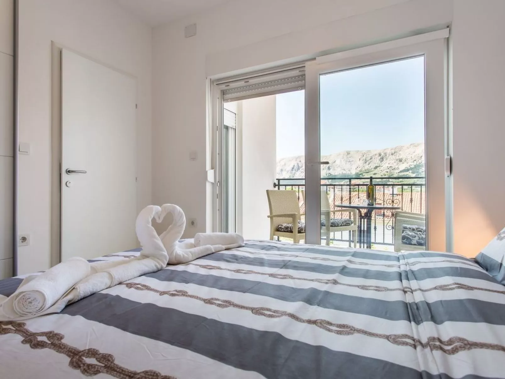 Tolle Wohnung in Baška mit Eigenem Balkon-Binnen
