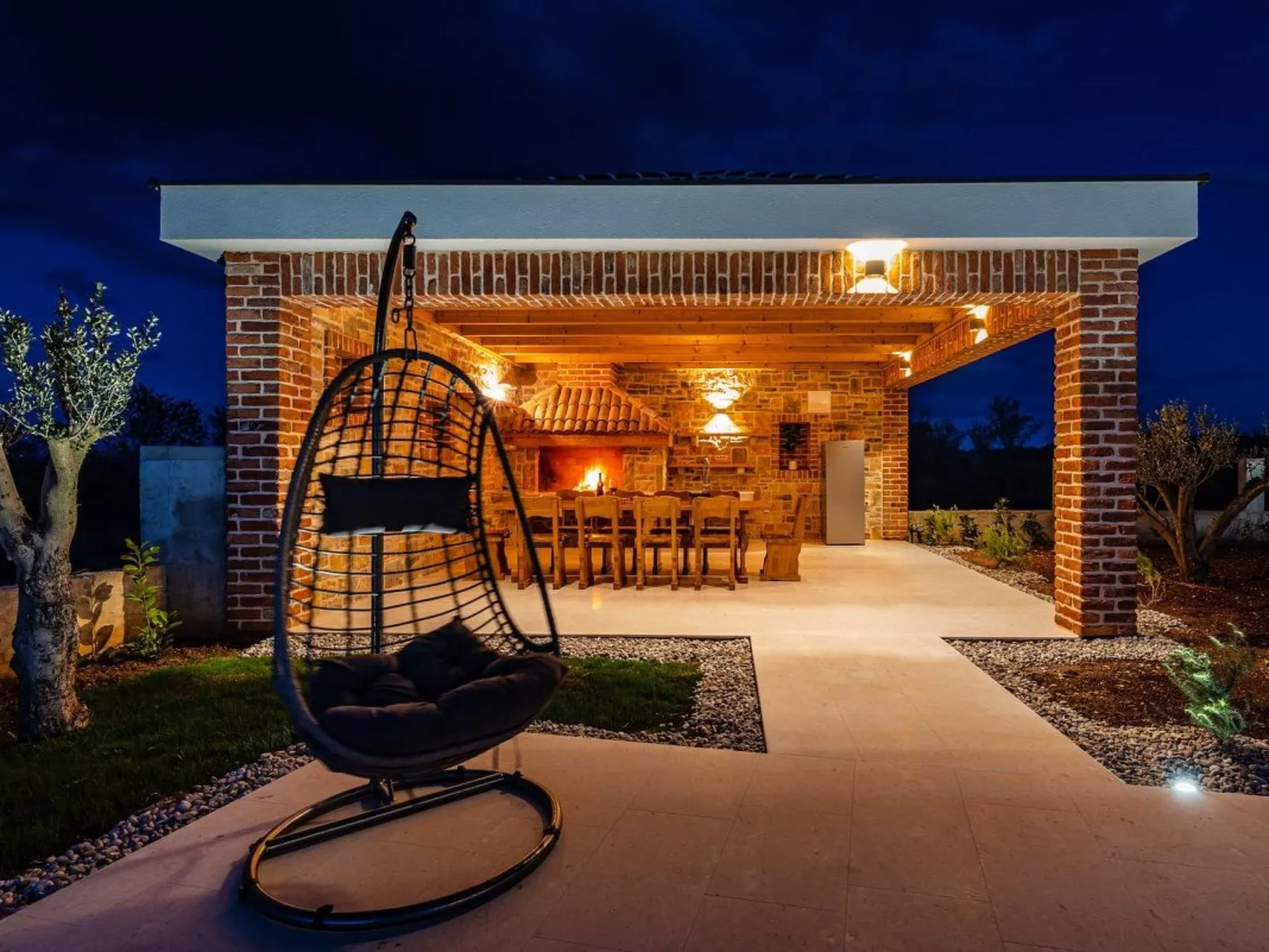 Dalmatinische Villa "Bocagnazzo" mit Pool-Buiten