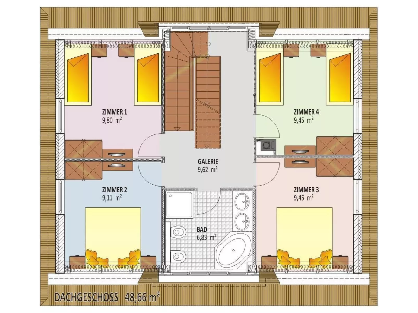 Mit Garten und Sauna-Binnen