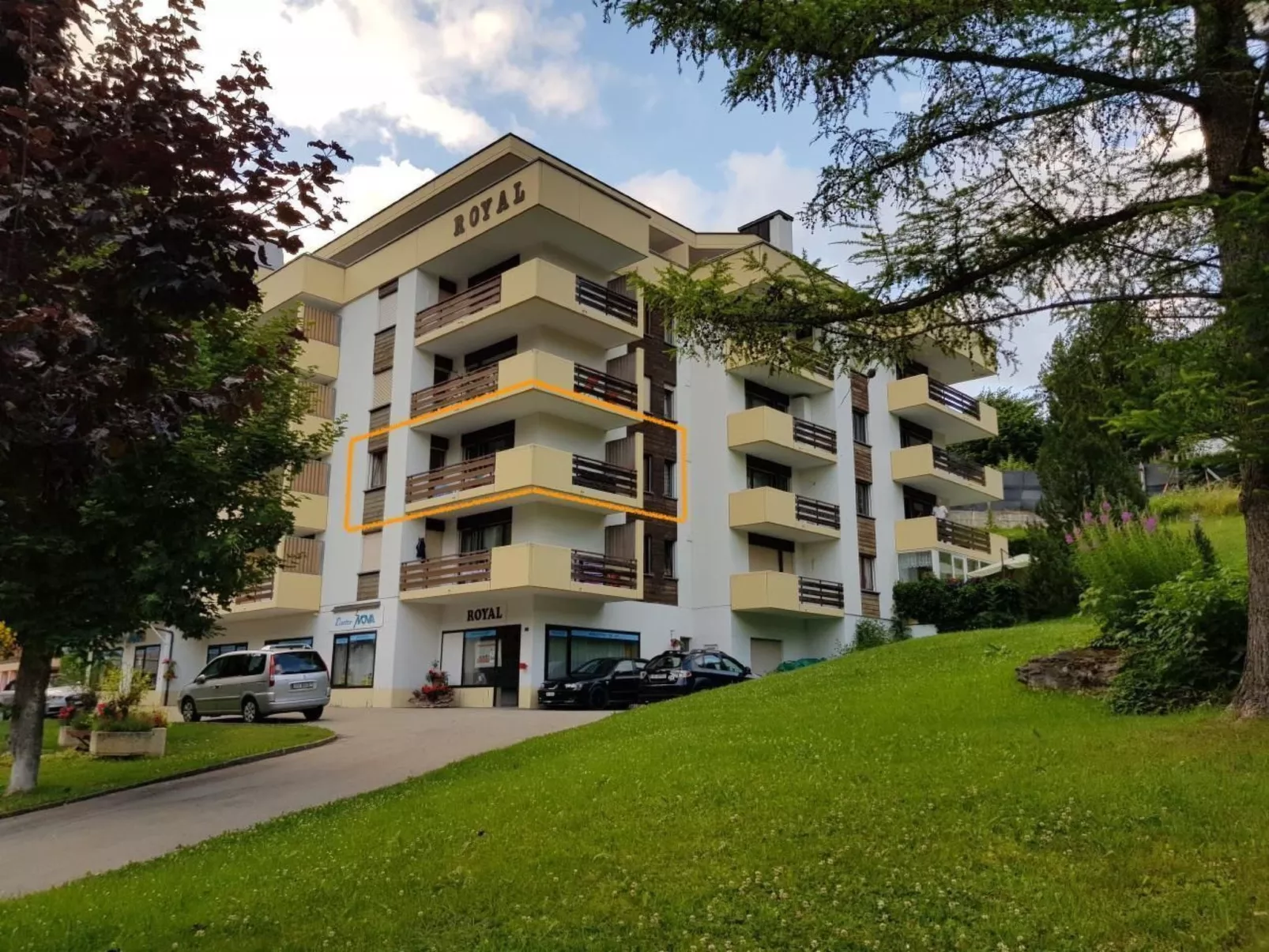 Mit Bergblick-Buiten