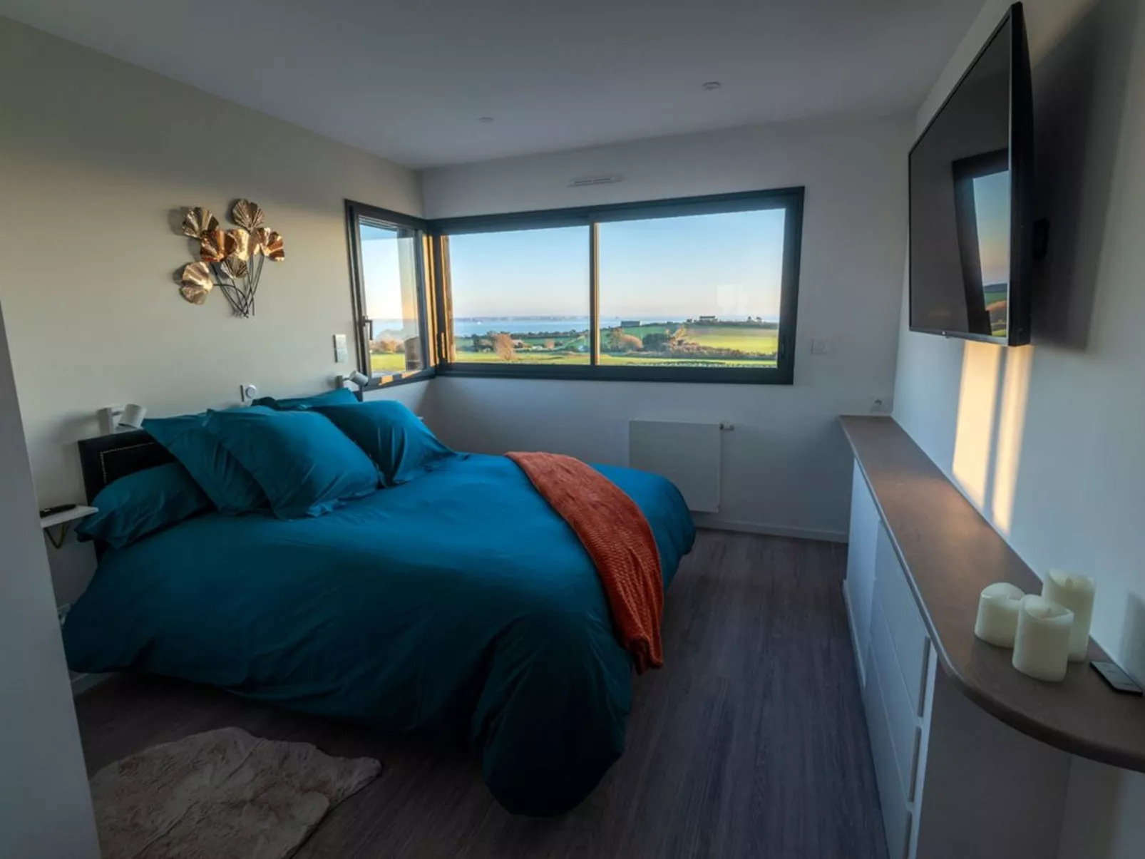 Villa mit Meerblick und privatem Spa - les gîtes de Fabie-Binnen