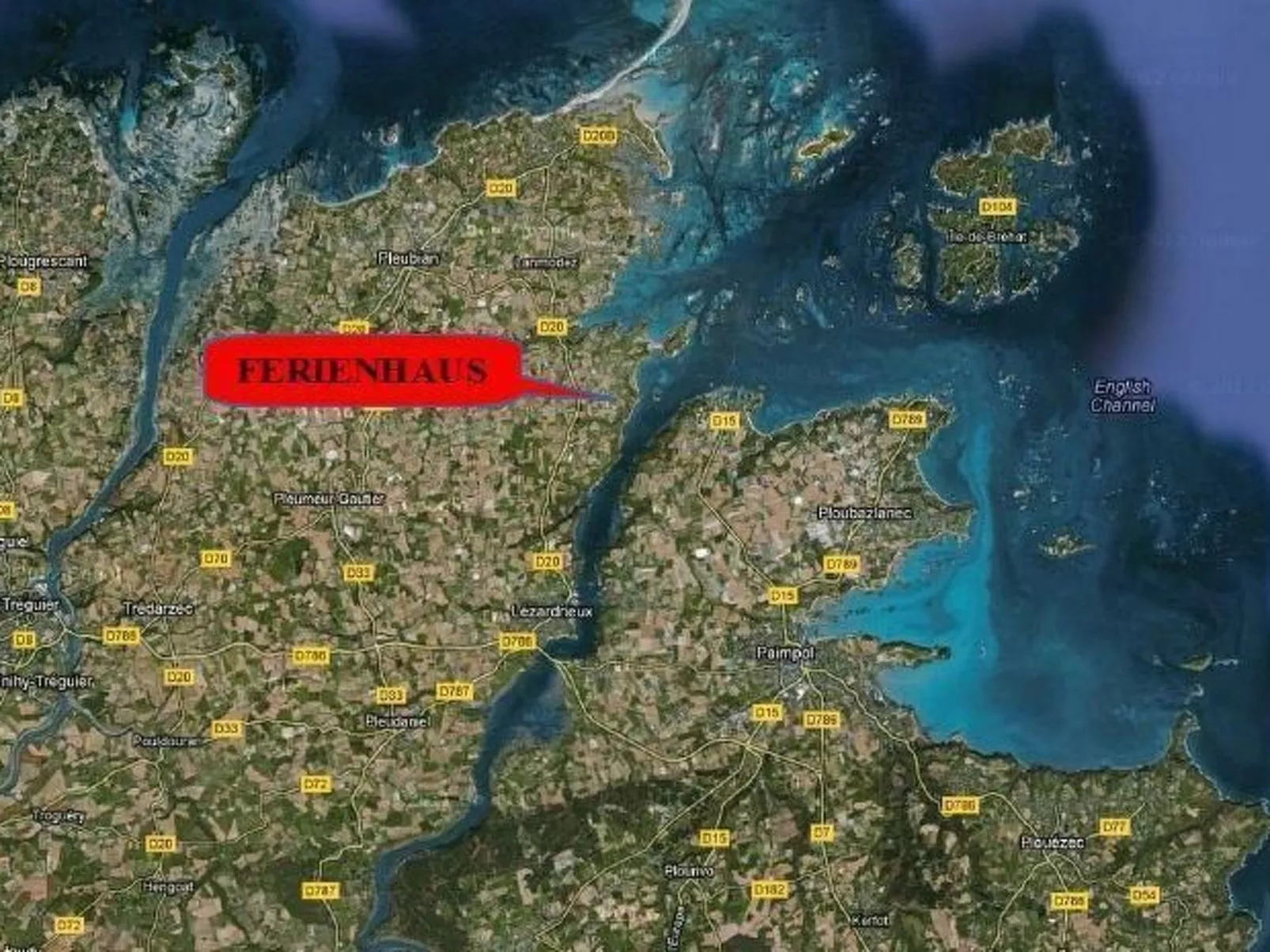 Wunderschönes Haus mit Garten in Lézardrieux-Buiten