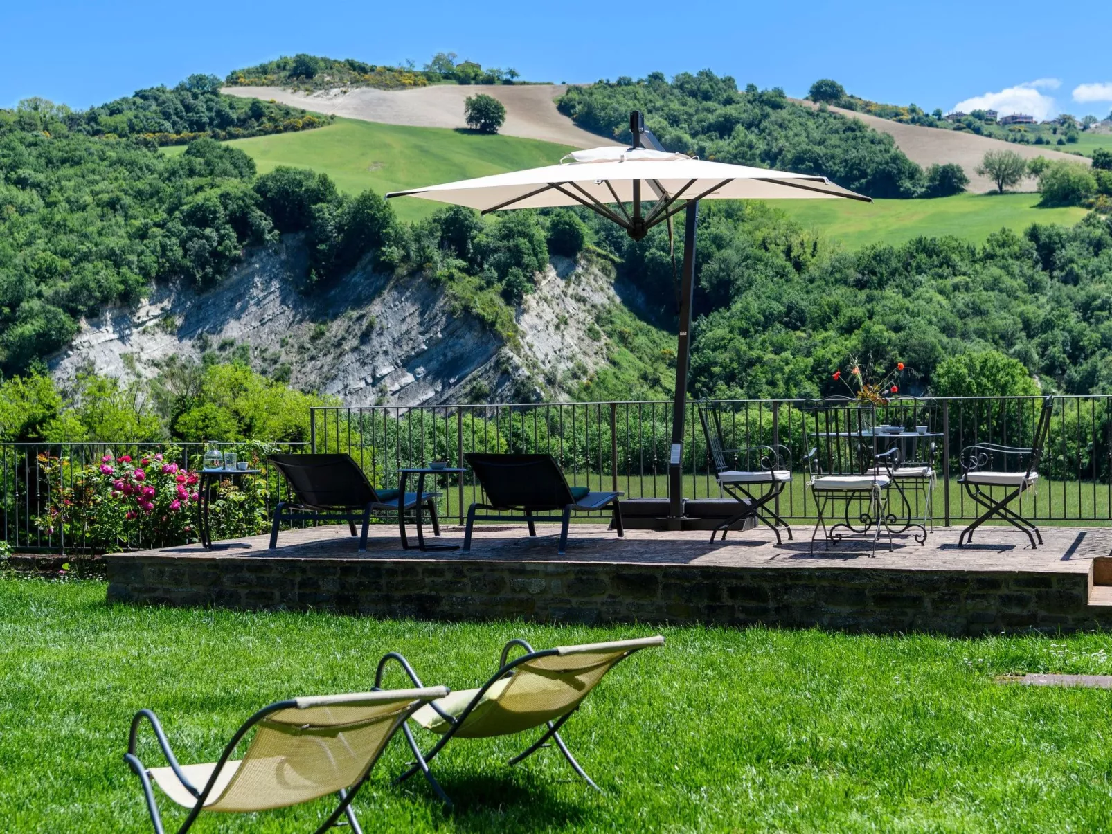 Ca Seppe Marche Ferienvillen, privater Pool-Buiten