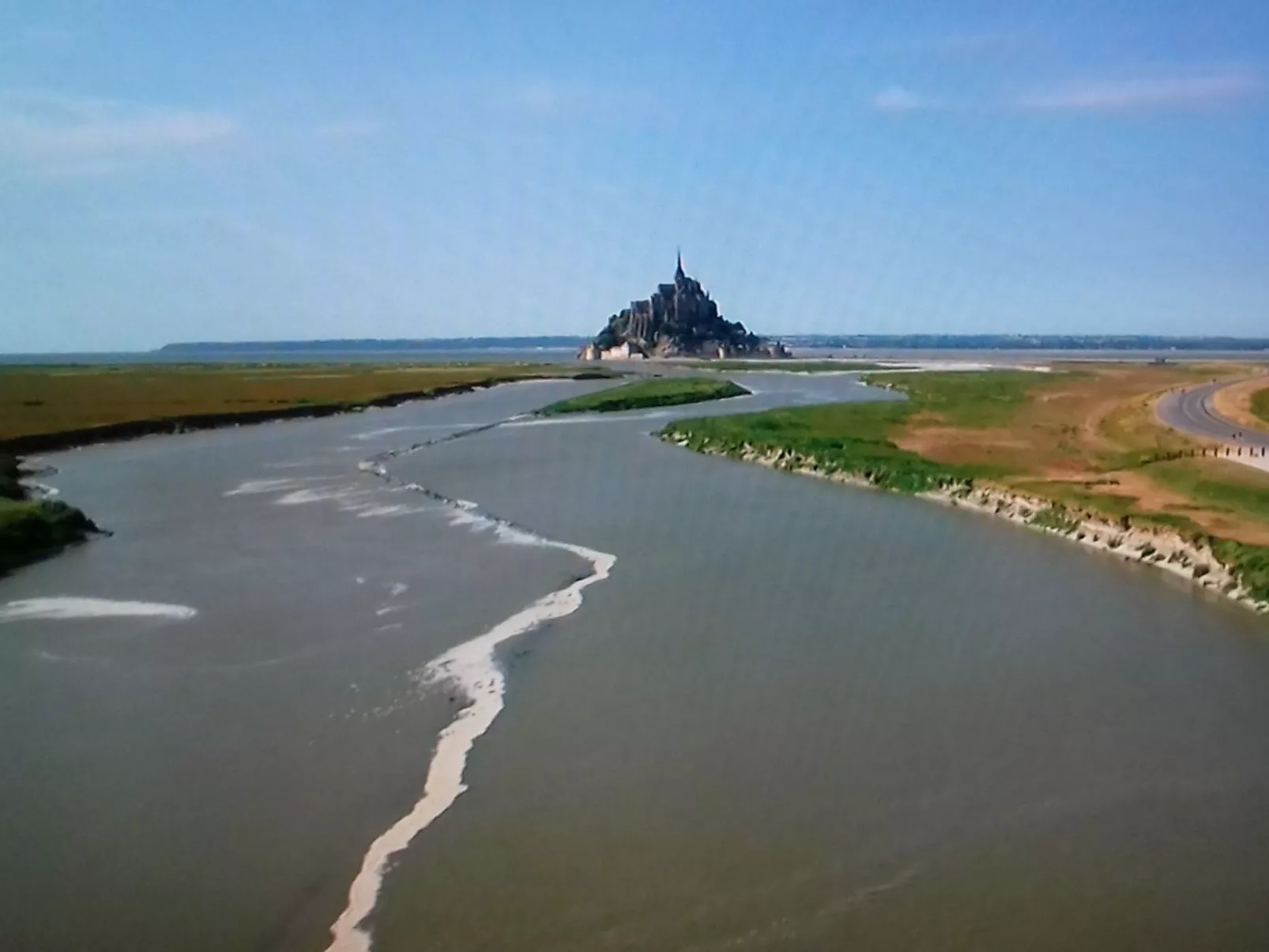 Gite Pamphilienne mit Blick auf Mont Saint Michel-Buiten