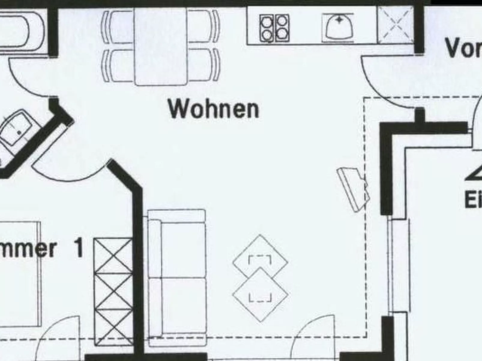 Panoramachalet-Binnen
